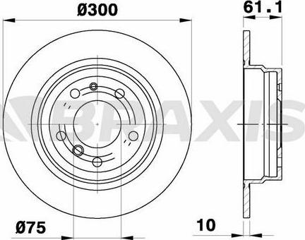 Braxis AE0447 - Disc frana aaoparts.ro