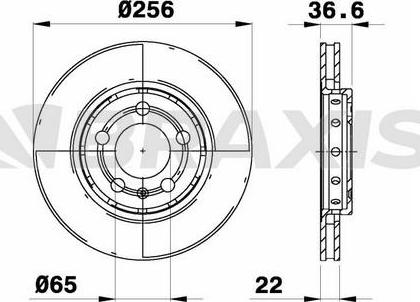 Braxis AE0529 - Disc frana aaoparts.ro
