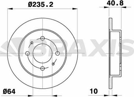 Braxis AE0579 - Disc frana aaoparts.ro