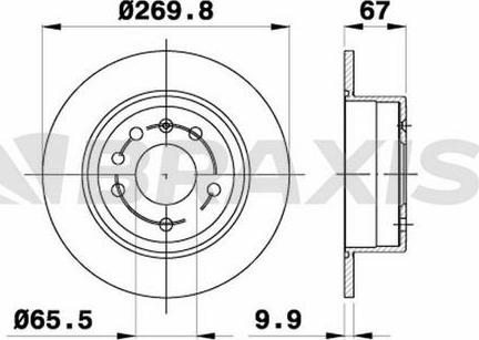 Braxis AE0652 - Disc frana aaoparts.ro