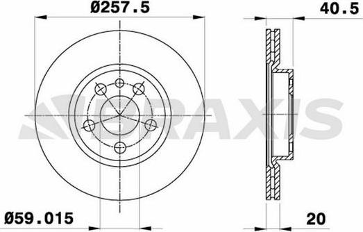 Braxis AE0096 - Disc frana aaoparts.ro