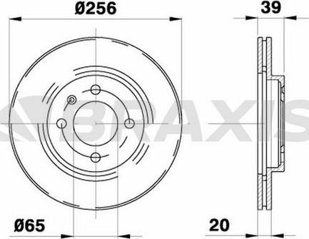 Braxis AE0041 - Disc frana aaoparts.ro
