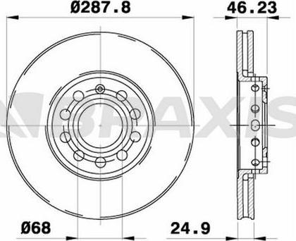 Braxis AE0043 - Disc frana aaoparts.ro