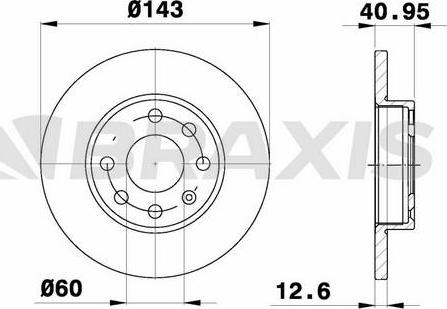Braxis AE0166 - Disc frana aaoparts.ro