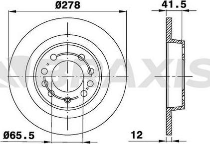 Braxis AE0123 - Disc frana aaoparts.ro