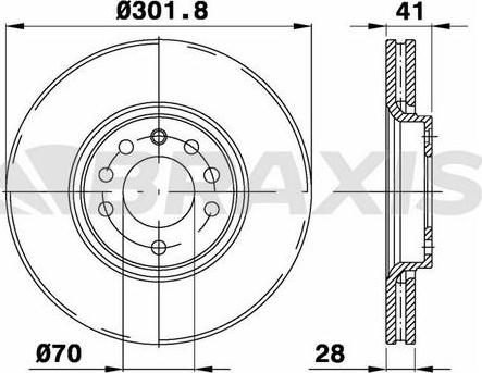 Braxis AE0355 - Disc frana aaoparts.ro