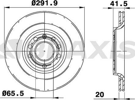 Braxis AE0368 - Disc frana aaoparts.ro