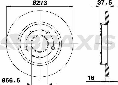 Braxis AE0303 - Disc frana aaoparts.ro