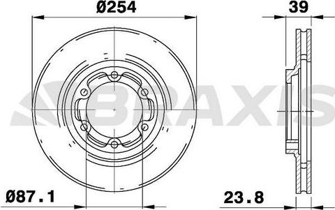 Braxis AE0326 - Disc frana aaoparts.ro