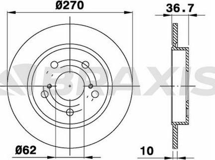 Blue Print ADT343266 - Disc frana aaoparts.ro