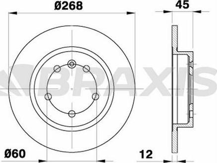 Braxis AE0292 - Disc frana aaoparts.ro