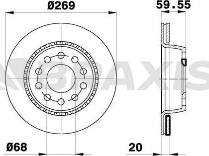 Braxis AE0717 - Disc frana aaoparts.ro