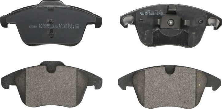 Breck 24557 00 701 00 - Set placute frana,frana disc aaoparts.ro