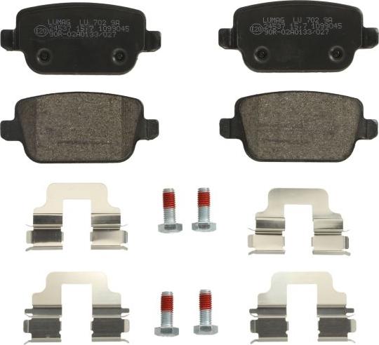 Breck 24537 00 702 00 - Set placute frana,frana disc aaoparts.ro