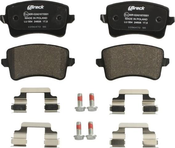 Breck 24606 00 554 00 - Set placute frana,frana disc aaoparts.ro
