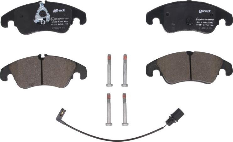 Breck 24743 00 551 00 - Set placute frana,frana disc aaoparts.ro