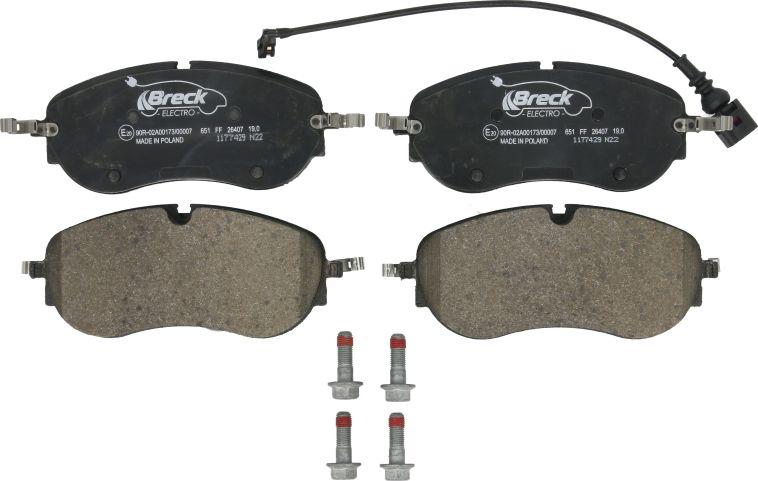 Breck 26407 00 651 00 - Set placute frana,frana disc aaoparts.ro