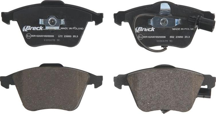 Breck 23950 00 552 10 - Set placute frana,frana disc aaoparts.ro