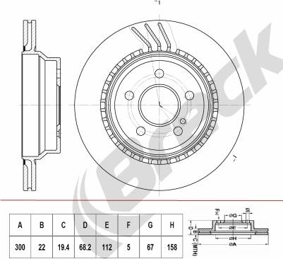 BOSCH 0 986 479 042 - Disc frana aaoparts.ro