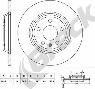 ATE 24.0112-0178.1 - Disc frana aaoparts.ro