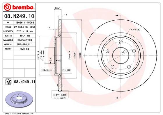 Febi Bilstein 43940 - Disc frana aaoparts.ro