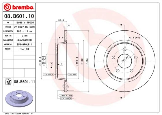 Breco BS 6027 - Disc frana aaoparts.ro
