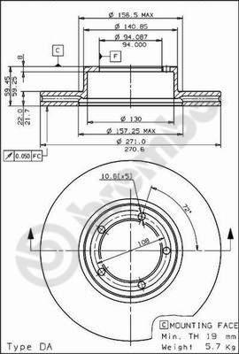 Delphi BG2568 - Disc frana aaoparts.ro