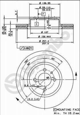 Breco BS 7917 - Disc frana aaoparts.ro