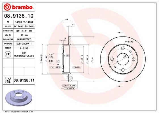 Breco BS 7642 - Disc frana aaoparts.ro