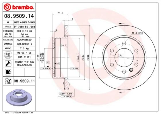 Breco BV 7688 - Disc frana aaoparts.ro