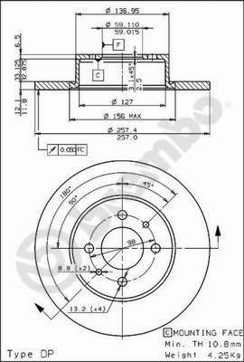Breco BS 7333 - Disc frana aaoparts.ro