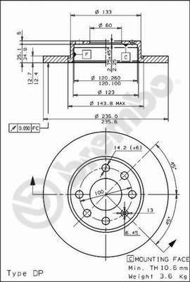 Breco BS 7280 - Disc frana aaoparts.ro