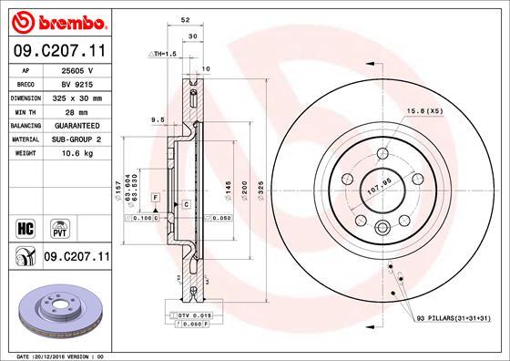 Breco BV 9215 - Disc frana aaoparts.ro