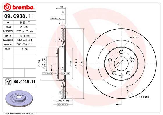 BOSCH 0 986 479 D97 - Disc frana aaoparts.ro