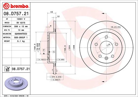 Breco BV 6215 - Disc frana aaoparts.ro