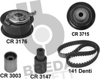 Breda Lorett KCD0581 - Set curea de distributie aaoparts.ro