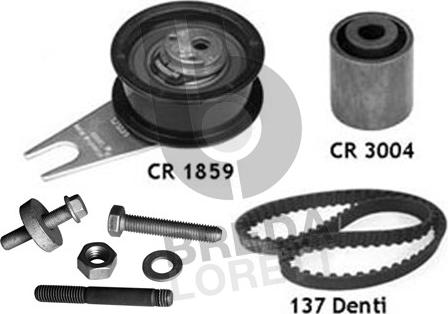 Breda Lorett KCD0042 - Set curea de distributie aaoparts.ro