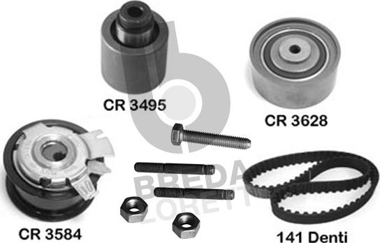 Breda Lorett KCD0056 - Set curea de distributie aaoparts.ro
