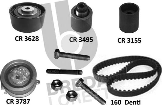 Breda Lorett KCD0791 - Set curea de distributie aaoparts.ro