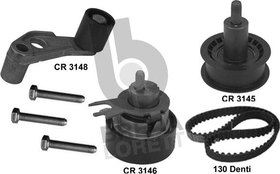 Breda Lorett KCD0719 - Set curea de distributie aaoparts.ro