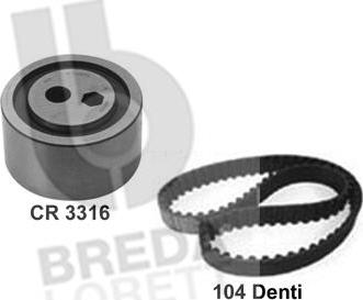 Breda Lorett KCD0716 - Set curea de distributie aaoparts.ro