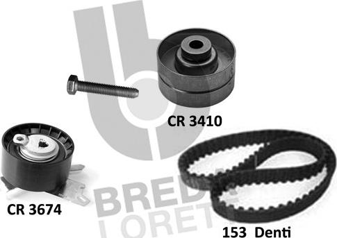Breda Lorett KCD0772 - Set curea de distributie aaoparts.ro