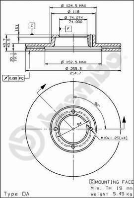Brembo 09.5677.10 - Disc frana aaoparts.ro