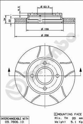 Brembo 09.7806.75 - Disc frana aaoparts.ro