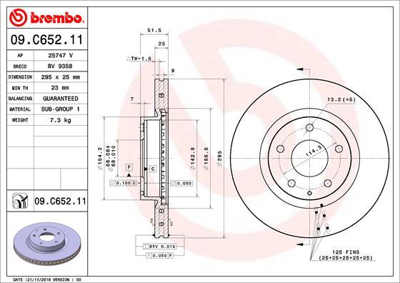 Brembo 09.C652.11 - Disc frana aaoparts.ro