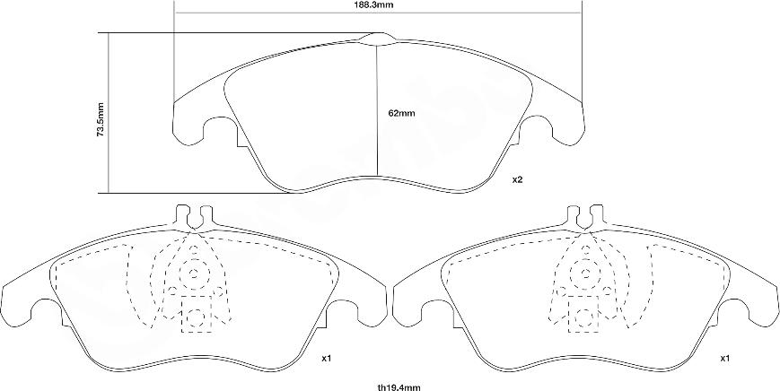 Brembo 07.D435.08 - Set placute frana de performanta aaoparts.ro