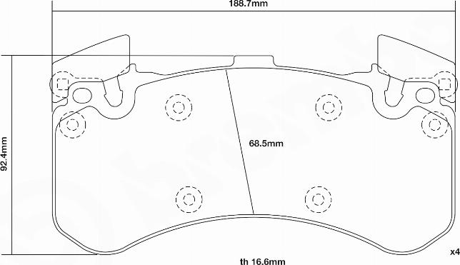Brembo 07.D435.26 - Set placute frana de performanta aaoparts.ro
