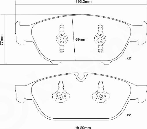 Brembo 07.D435.23 - Set placute frana de performanta aaoparts.ro