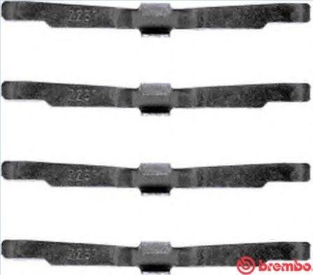 Brembo A 02 299 - Set accesorii, placute frana aaoparts.ro