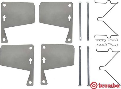 Brembo A 02 246 - Set accesorii, placute frana aaoparts.ro